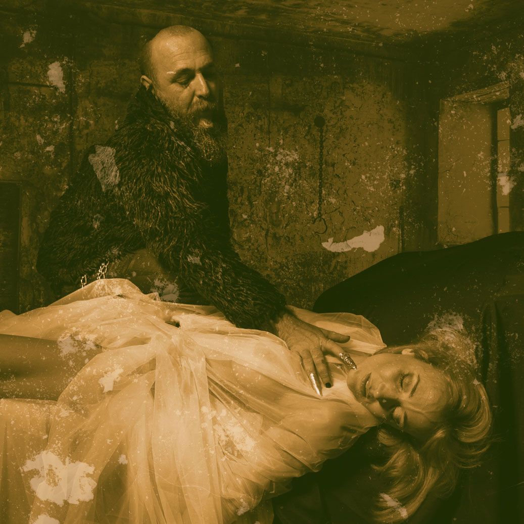 The Visit of Succubus — cinematic fine art portrait print, gothic dark scene, dramatic atmosphere, Buenos Aires
